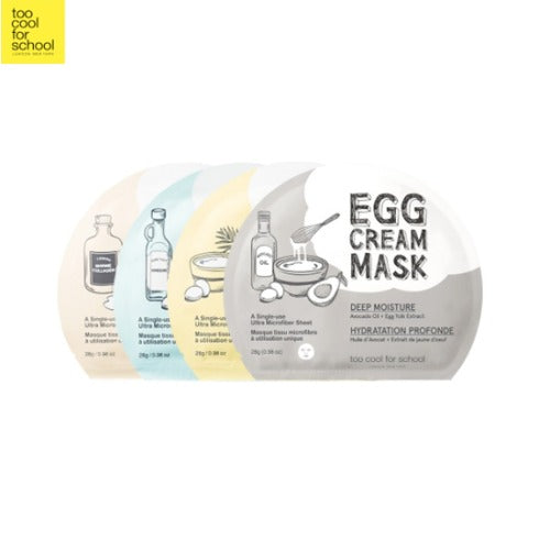 Too cool for school Egg Cream Mask Set (28g x 5EA) - 4 Types