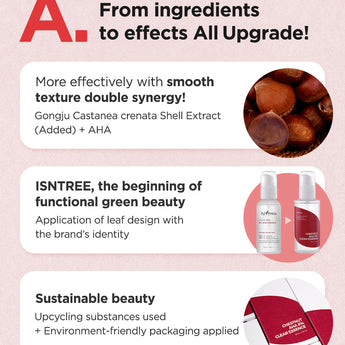 Isntree Chestnut AHA 8% Clear Essence 100ml
