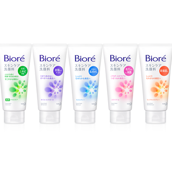 Kao Biore Skin Care Face Wash Facial Cleanser 130g - 5 types