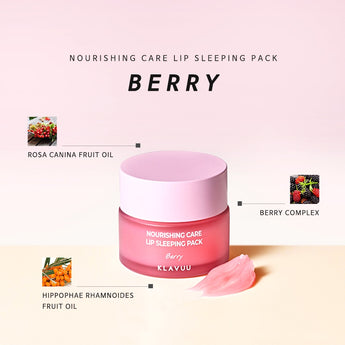 KLAVUU Nourishing Care Lip Sleeping Pack Berry 20g